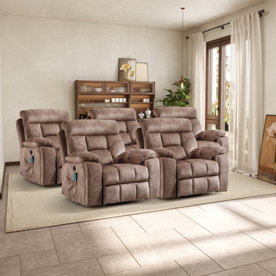 Ensemble de 5 fauteuils inclinables Khismi