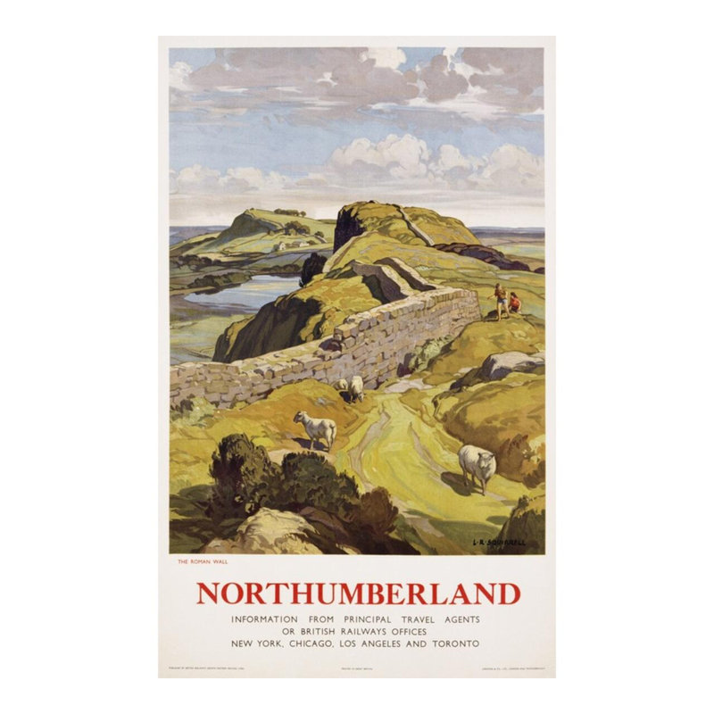 «Northumberland» par Leonard Russell Squirrell - estampe numérique, H 20 po x l 16 po