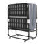 Lit simple pliant avec matelas de soutien - Extra portable pour les invités, structure en métal, 75 po x 38 po, bureaux pliables en mousse à mémoire de forme noire 38 po, construction, rangement facile