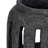 Trent Austin Design 8" Round Terracotta Lantern Hurricane With Open Slats, Black