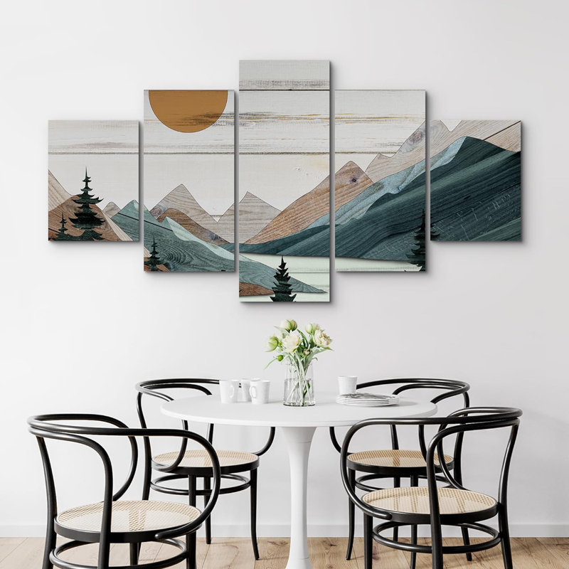 Impression sur toile 5 pièces Western