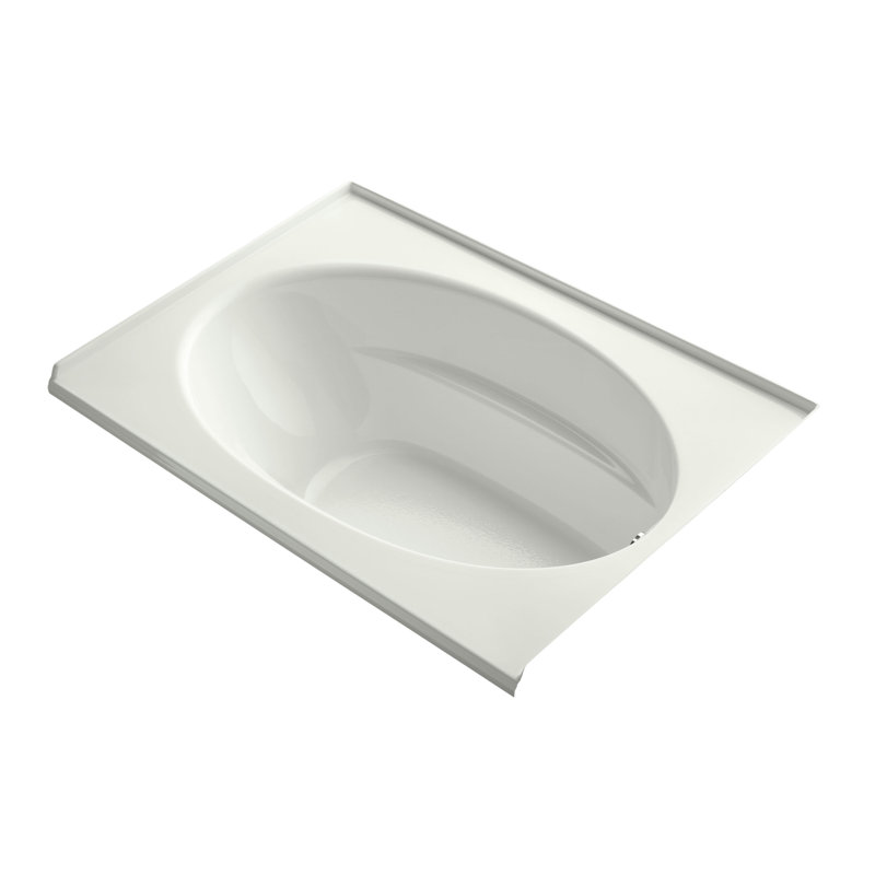60" x 42" Drop In Soaking Bathtub, Dune, Right
