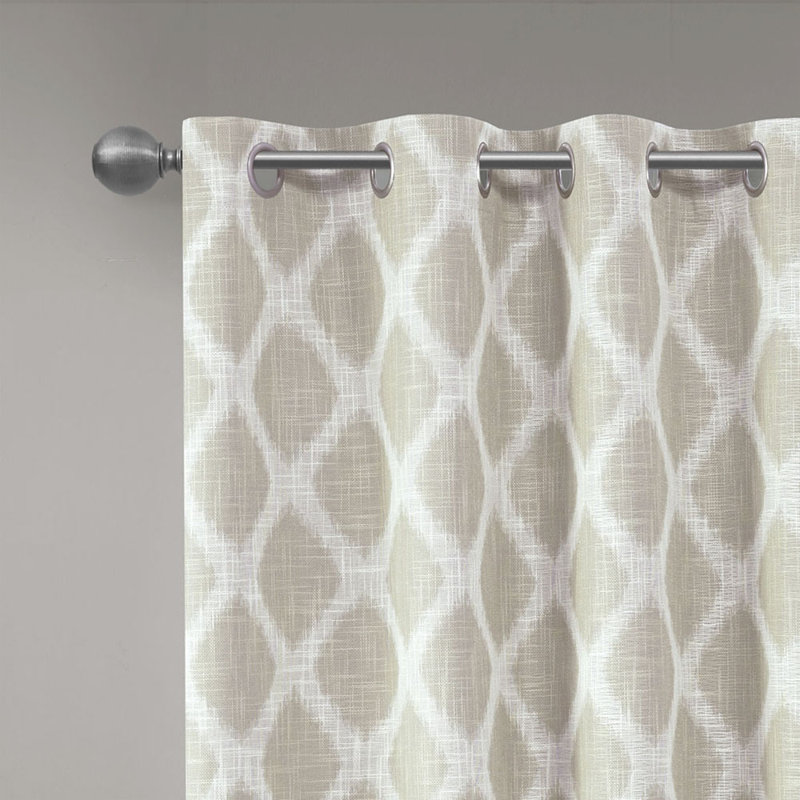 Daveon Single Curtain Panel, Taupe