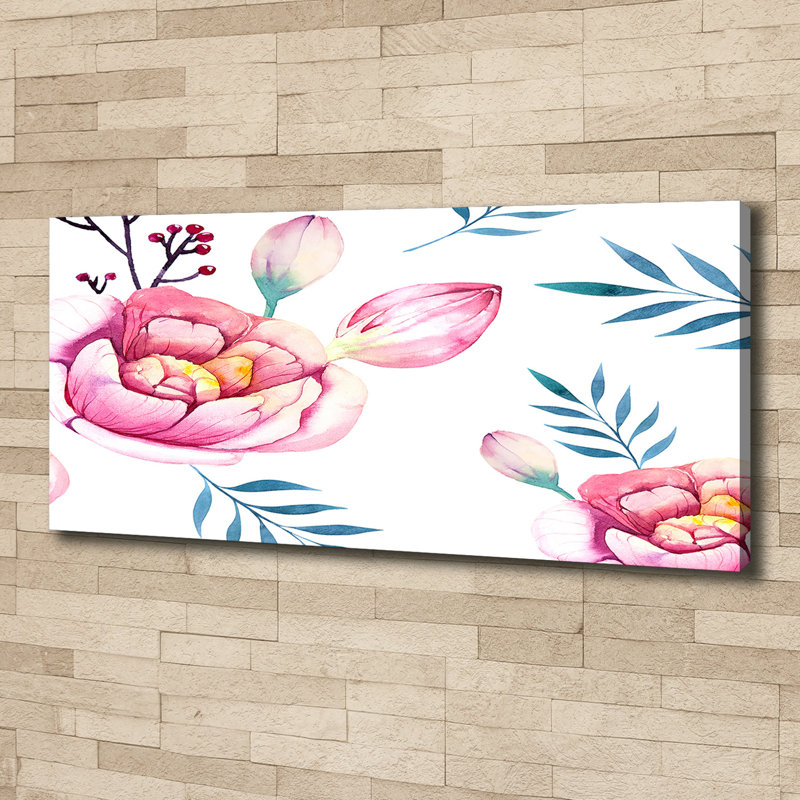 Floral Pattern - Wrapped Canvas Print