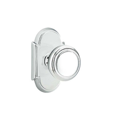 Ensemble de boutons de passage Emtek avec rosette n ° 8 et bouton Norwich