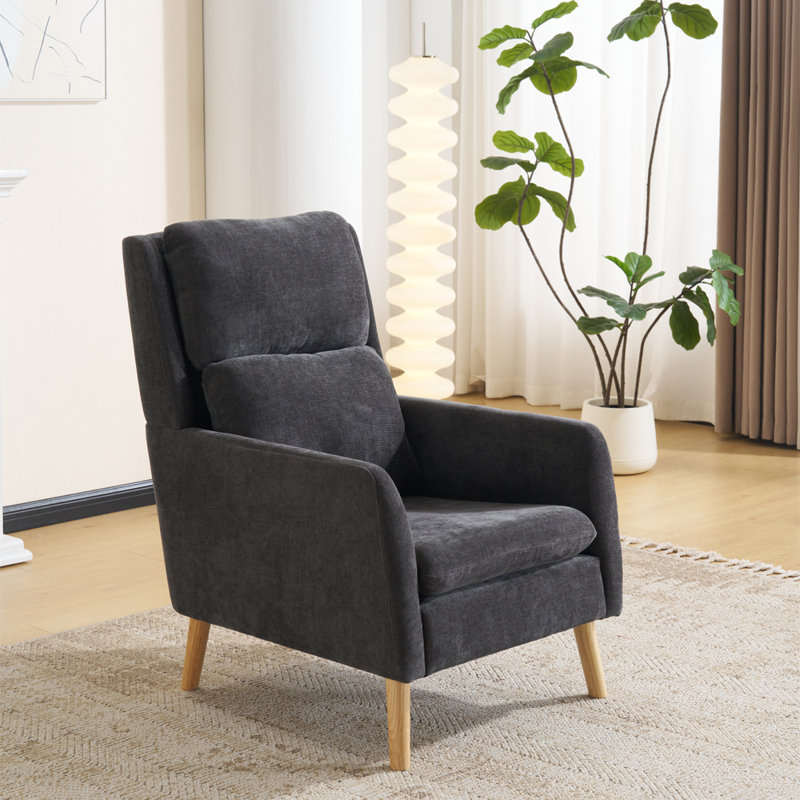 Upholstered Armchair, Grey
