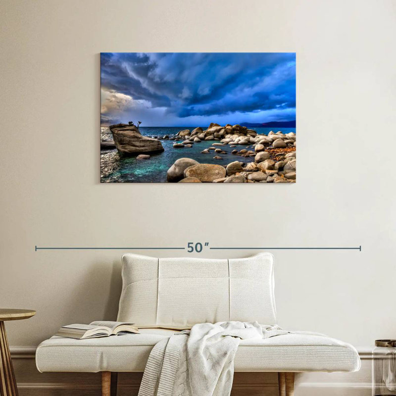 Alvord Stormy Lake Tahoe, H 24 po x l 36 po