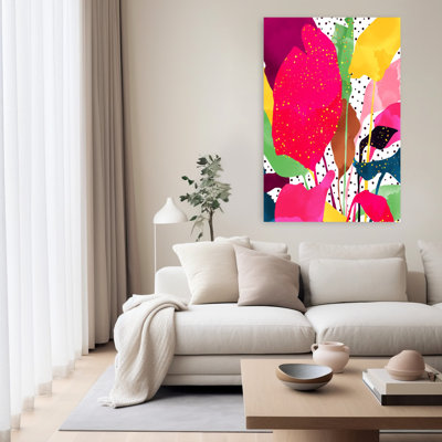 Contemporary Art Contemporary Nature Tropical Art by Uma Gokhale - Wrapped Canvas Print