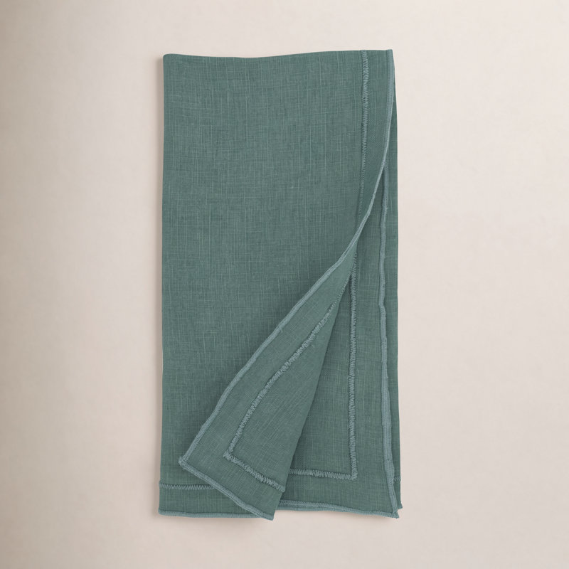 Ensemble de 4 serviettes de table Aneta, Vert
