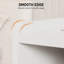 HOMCOM Bedside Table Small Bedside Cabinet, 2 Drawers, High Gloss White