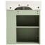 Armoire de salle de bain 21,6 po - Cuvette en céramique avec compartiment de rangement latéral droit et meuble-lavabo flottant de conception moderne-686227333