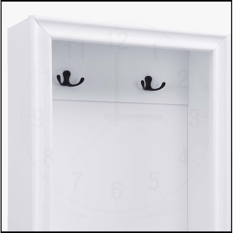 Elegant Free Standing Hall Tree Set of 2, Multifunctional 3-IN-1 Entryway Coat Rack with Storage and Seating, White, White