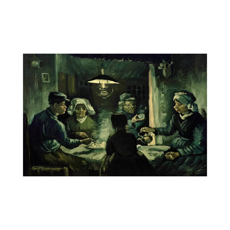 Second Study For The Potato Eaters by Vincent Van Gogh - Wrapped Canvas Gallery-Wrapped Canvas Giclée