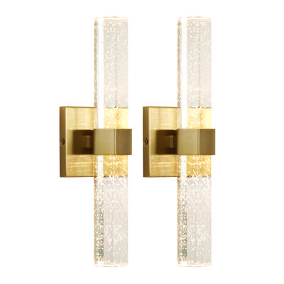 Nazreen Crystal Dimmable Integrated LED Wallchiere
