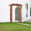 149.9cm W x 75.6cm D Solid Wood Arbour in Brown