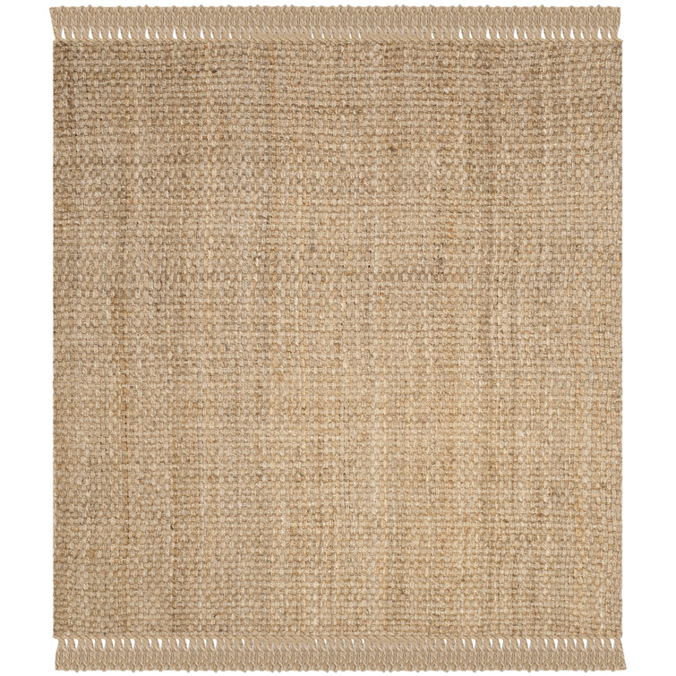 Lina Solid Colour Jute / Sisal Area Rug