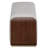 Houston Modern Velvet Accent Bench - Porcini/Walnut