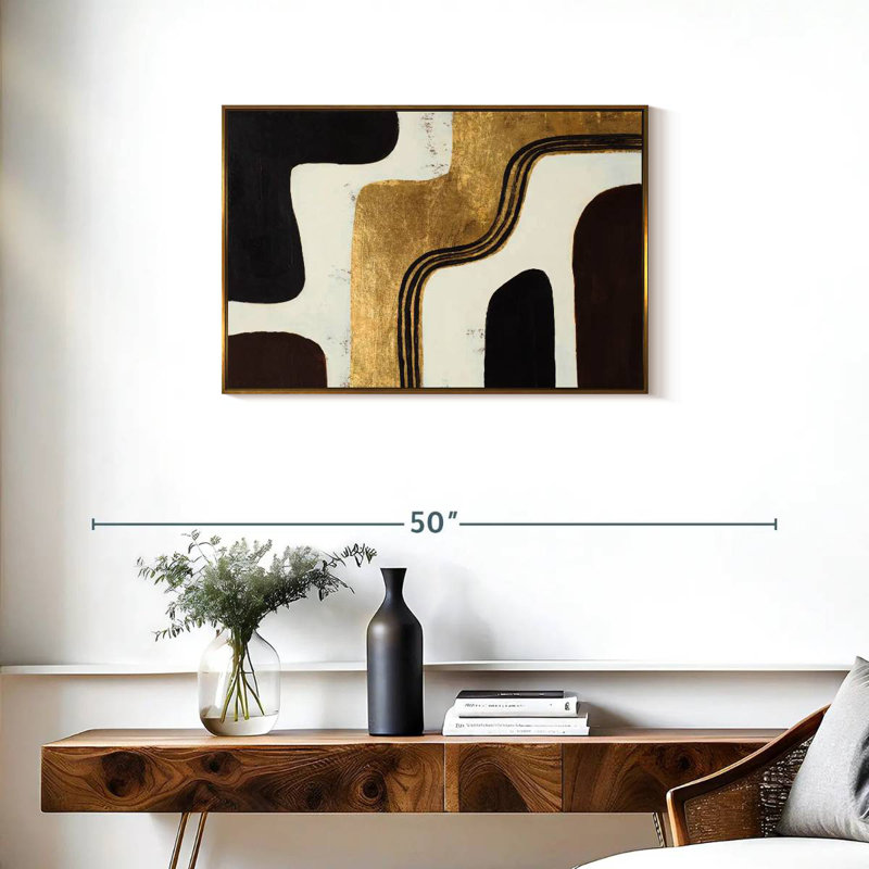 Retro Africa, Floating Frame Gold, 31" X 21"