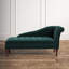Chaise longue à accoudoir droit avec rangement Dana