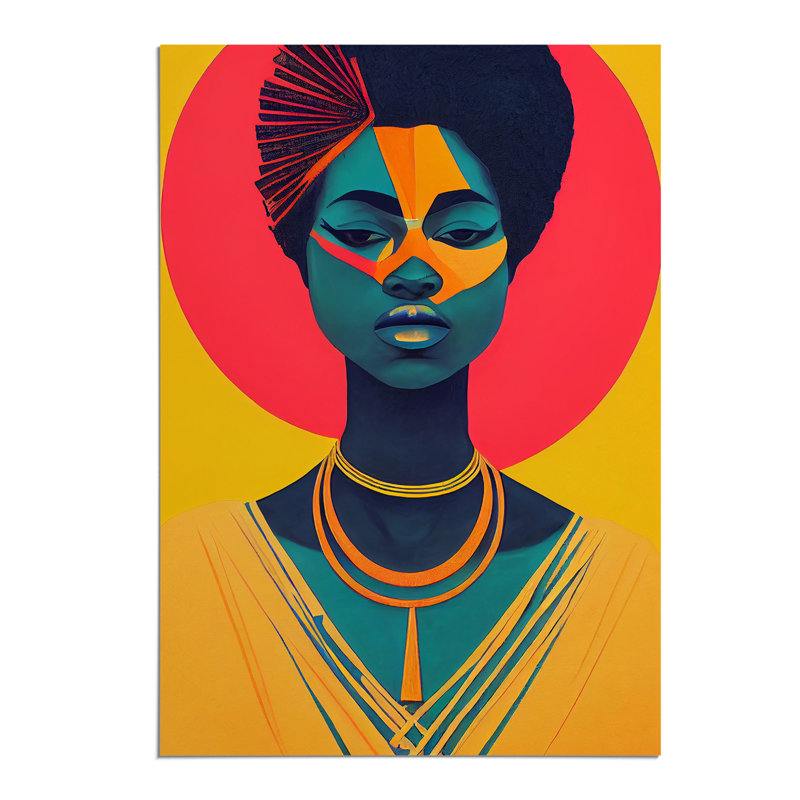 Bold Woman Abstract - Wall Art, Paper, 42cm H x 29.7cm W, No Matte