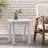 SELMA Acacia Wood Accent Side Table In White PU, Weather-Resistant Rectangular End Table For Patio, Garden, Lawn, And Living Room(White PU)