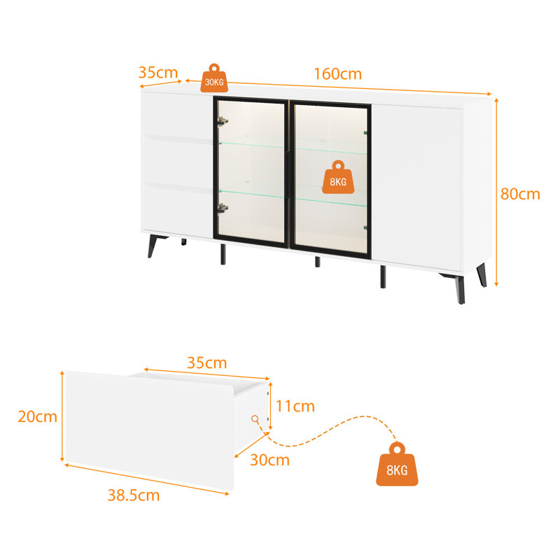 160cm Sideboard