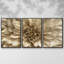 Neutral Wall Flower I, reproduction encadrée sur toile 3 pièces-1922704194-1922704193