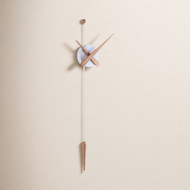 Wall Clock, White Oak