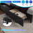 Queen Bed Frame with 4 Underbed Drawers and Open Storage Headboard, Upholstered Platform Bed with Adjustable LED Light and Charging Station, No Box Spring Needed,Dark Gray-1313956499-1323335372