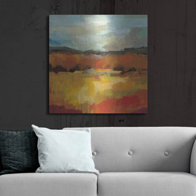 «August Moment II» par Silvia Vassileva, art mural en métal, 36 po x 36 po