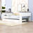 Wood Daybed with Shelves, USB and Trundle-978861733