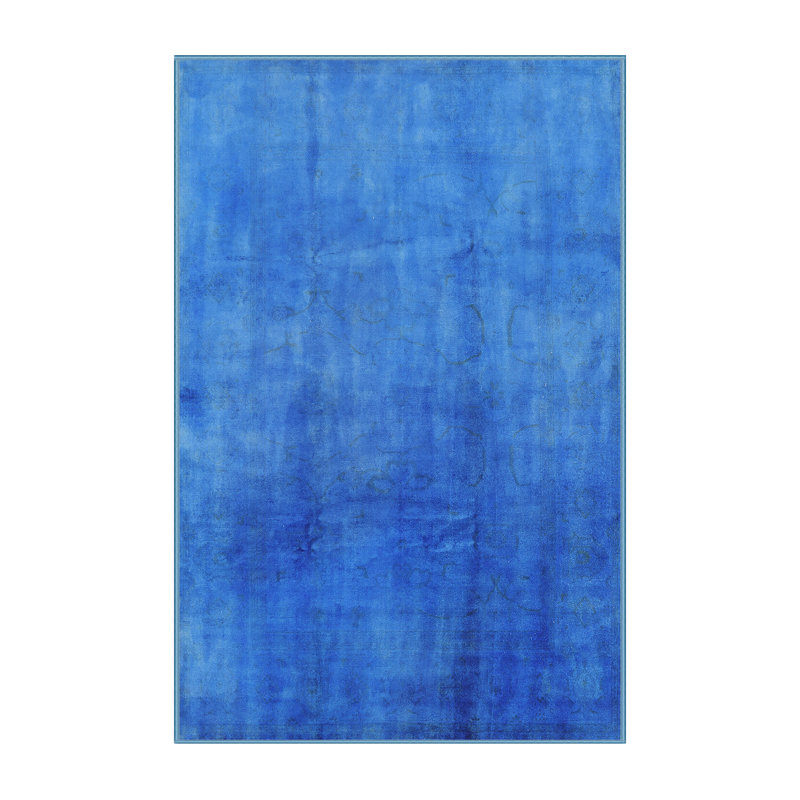 Tapis 10056 de style Mid-Century moderne 10056 lavable à la machine, Rectangle 4 pi x 6 pi