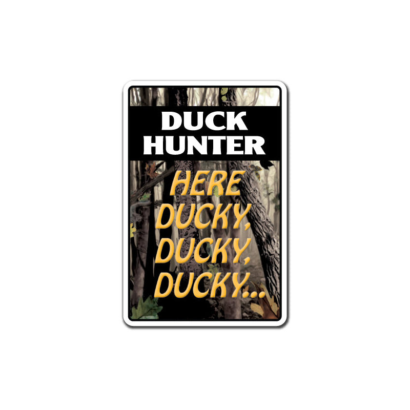 Adhésif décoratif «Duck Hunter Here Ducky»