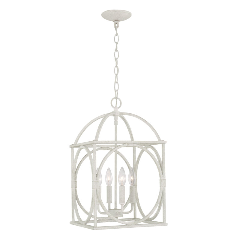 Brea 4 - Light Dimmable Lantern Square / Rectangle Chandelier