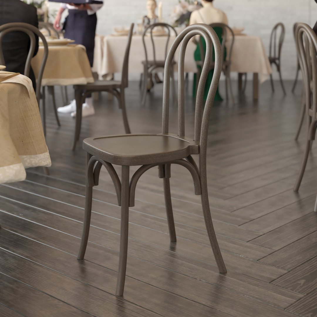 Statice Indoor And Outdoor Commercial Grade Wood Look Resin Thonet Style Chair Lark Manor™