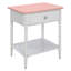 Table de chevet 1 tiroir en acier Abner