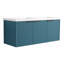 Meuble-lavabo mural 48 po avec lavabo double en résine et 3 portes à fermeture en douceur-182635970