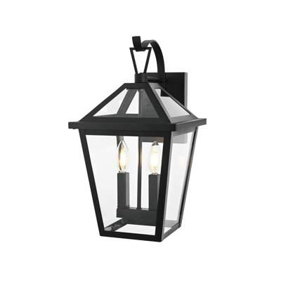 Leandra Outdoor Wall Sconce in Black