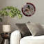 Père Noël - traîneau-Noël - horloge murale - horloge murale moderne en verre de 12 po