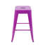 Tabouret à hauteur de comptoir 24 po, ensemble de 2 tabourets de bar en métal sans dossier, non empilable, amovible et facile à assembler, conception peu encombrante pour îlot de cuisine / bar / café / salle à manger-1284230602-1284229682