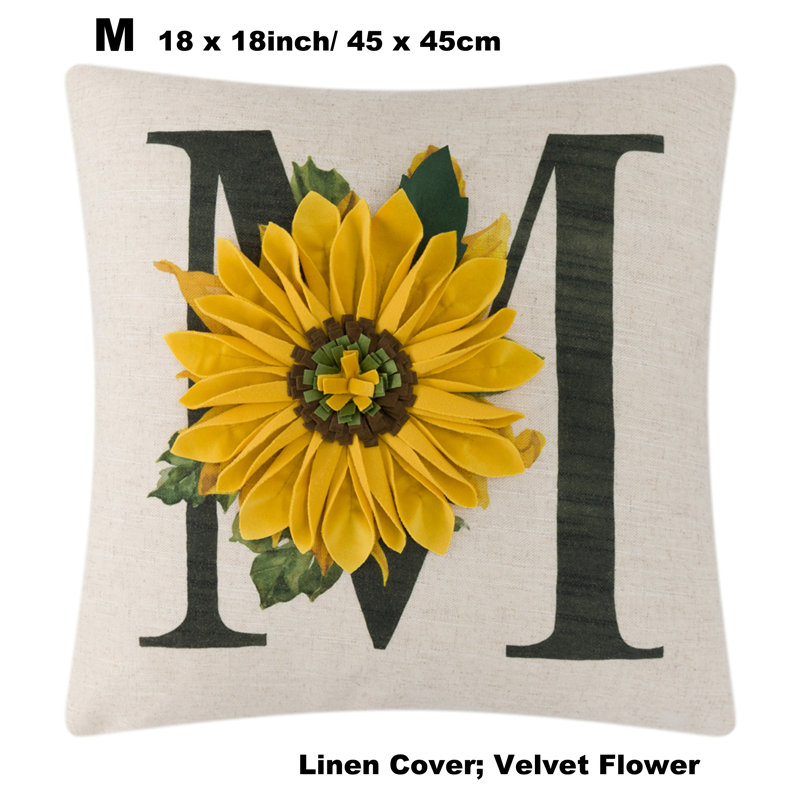 Appliqued Pillow Cover