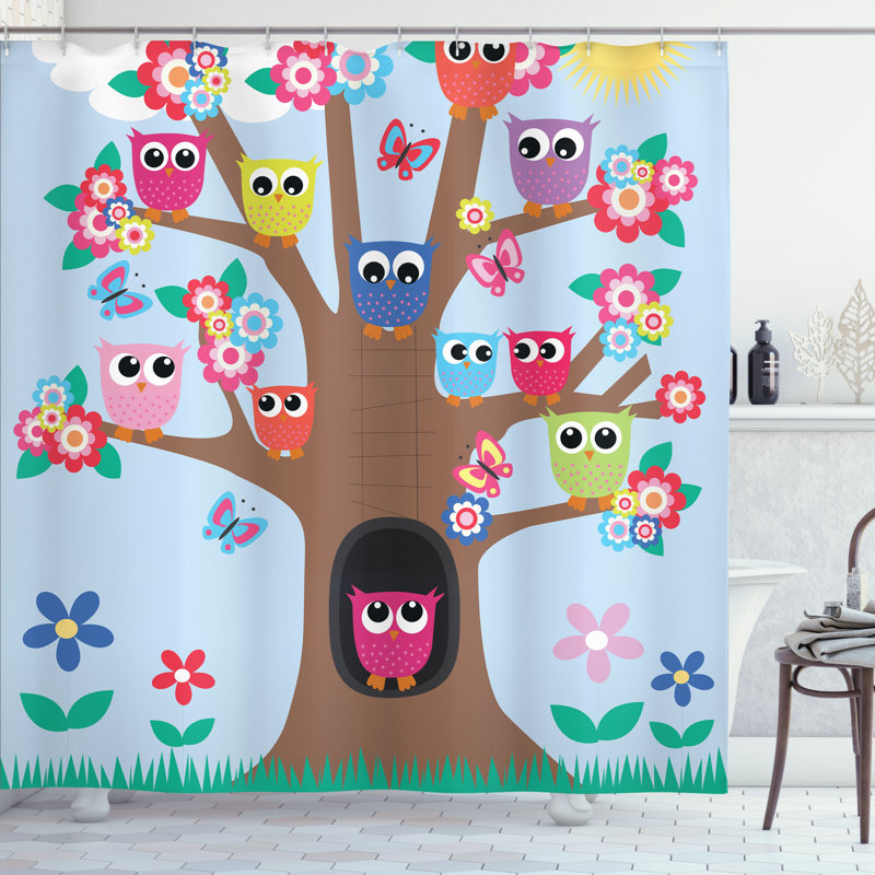 Shower Curtain with Hooks Included