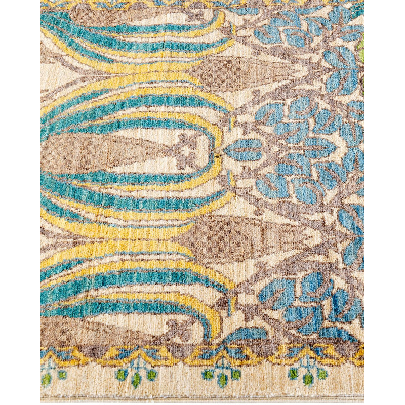 Carlynn One-of-a-Kind 2' 6" X 9' 3" Hand Knotted Area Rug