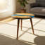 Jossa Round Walnut Resin Side Table – Epoxy River End Table for Living Room & Bedroom-1044816075