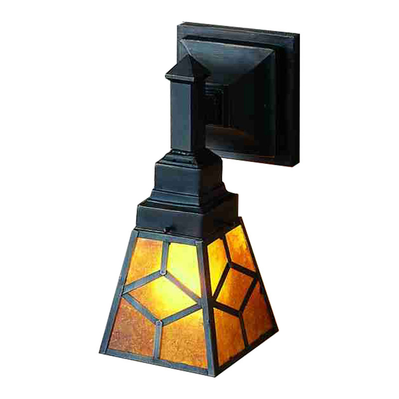 Applique murale en bronze 1 lumière Diamond Mission
