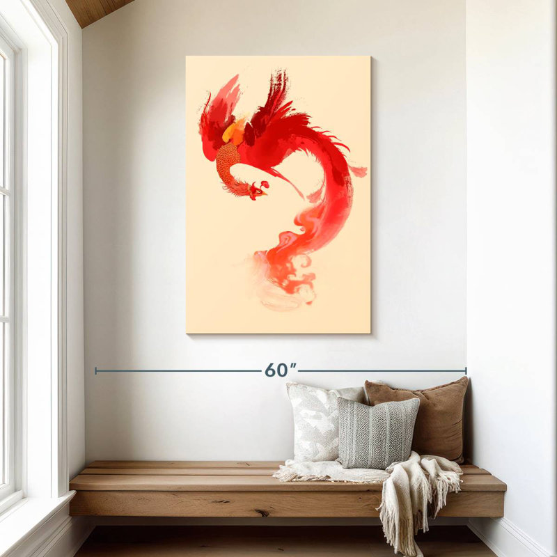 Kelan Phoenix Bird, H 45 po x l 30 po