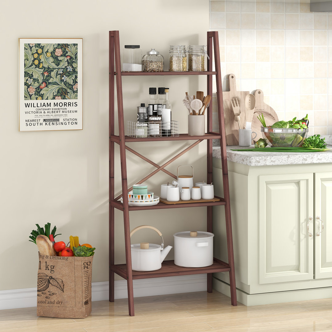 148cm H x 60cm W Bamboo / Rattan Bookcase