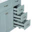 Meuble-lavabo 36 po avec lavabo, meuble-lavabo vert avec tiroirs, meuble-lavabo