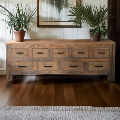 Nine Drawer Apothecary Console
