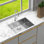26"X10"X18" Undermount Stainless Steel Sink - 10 Inch Deep Single Bowl Kitchen Basin, 304 Steel, Smooth And Cleanable, R10 Rounded Corners, X-Shaped Water Guide, Soundproof Pad, Condensation Coating,